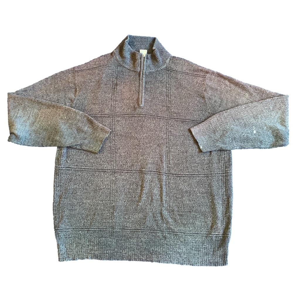 Geoffrey Beene Gray Knit Long Sleeve Sweater